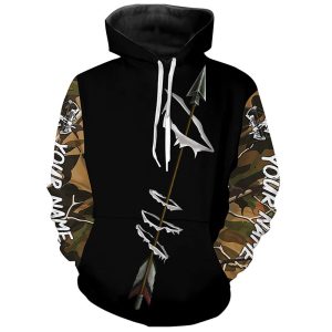 Archery Bow Hunting Custom Name Shirts - Personalized Bowhunting Gifts Shirts for Adult Hoodie ND