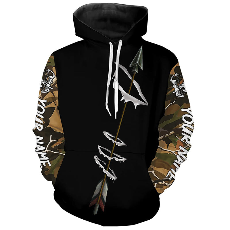 Archery Bow Hunting Custom Name Shirts - Personalized Bowhunting Gifts Shirts for Adult Hoodie ND